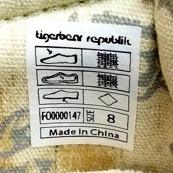 Tigerbear Republik turquoise Aztec tapestry pattern sneakers EUC - Picture 2 of 16